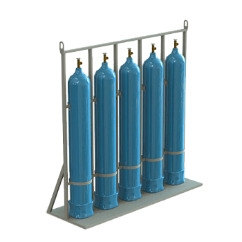 стойка для 5 газовых баллонов (кислород) фото