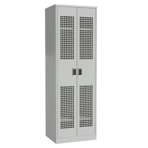 шкаф рабочий для одежды металлический с полкой под обувь с электронным замком фото