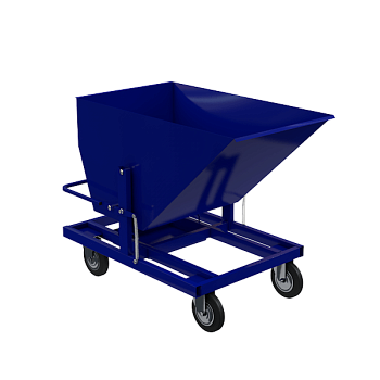 контейнер-тележка под металлическую стружку опрокидывающийся тпс 1235x750x1055 фото