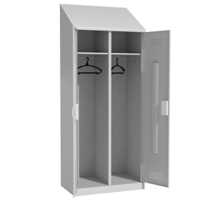 шкаф в раздевалку двухстворчатый с электронным замком фото