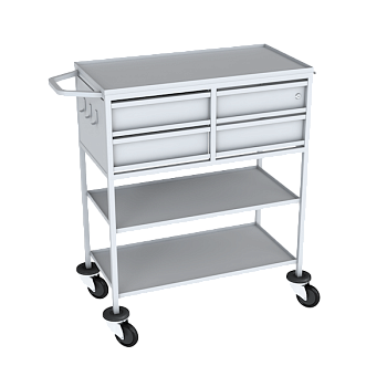 стол-тележка с 4 ящиками для перевязочной фото