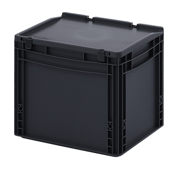 евроконтейнер esd с крышкой на шарнире 335x300x400 фото