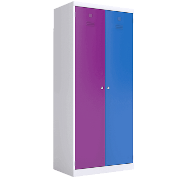 металлический цветной шкаф для одежды фото