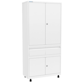 шкаф медицинский двустворчатый шмм-2-р-2 с мастер-системой фото