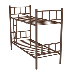 кровать двухъярусная металлическая с лестницей фото