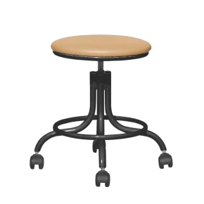 табурет на винтовой опоре бежевый т01 черный каркас фото