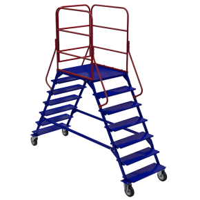 лестница передвижная лр (6 ступеней 2 площадки) фото