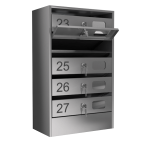 почтовый ящик 5-секционный серия эталон премиум с окошком фото