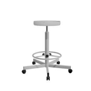 табурет на винтовой опоре т02-1/к белый фото