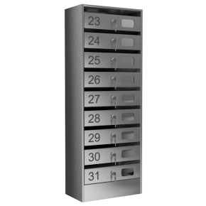 почтовый ящик 9-секционный серия эталон премиум с окошком фото