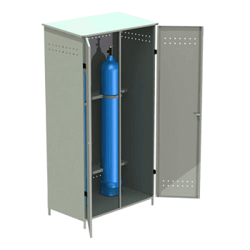 шкаф для 2 кислородных газовых баллонов фото
