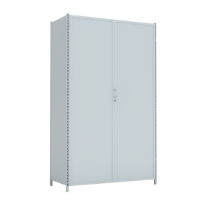 стеллаж 3000x1800x750 стенки сплошные, двери сплошные, 4 яруса фото