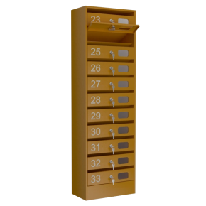 почтовый ящик 11-секционный серия эталон колор с окошком фото