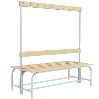 скамья для спортивных раздевалок двухсторонняя фото