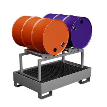 подставка для 2 бочек на поддоне с поворотным блоком фото