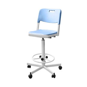 лабораторный стул высокий кр19(в) синий фото
