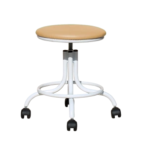 табурет на винтовой опоре т01 бежевый фото