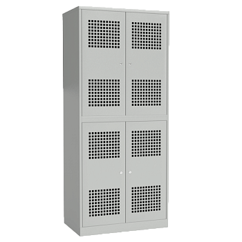 металлический шкаф для раздевалки перфорированный фото