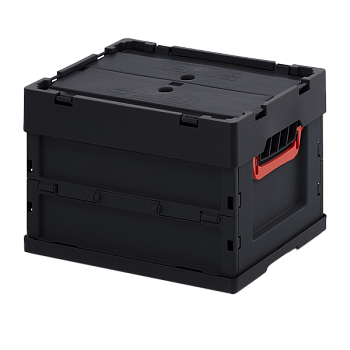 складной ящик esd с крышкой 270x300x400 фото