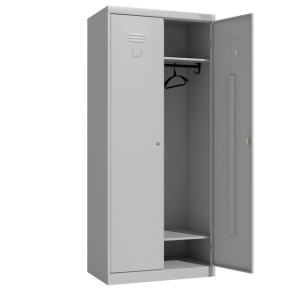 шкаф металлический с полкой под обувь фото