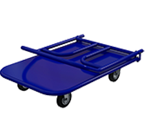 Тележки платформенные со складной ручкой
