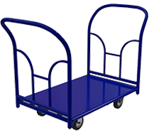 Тележки платформенные с двумя ручками